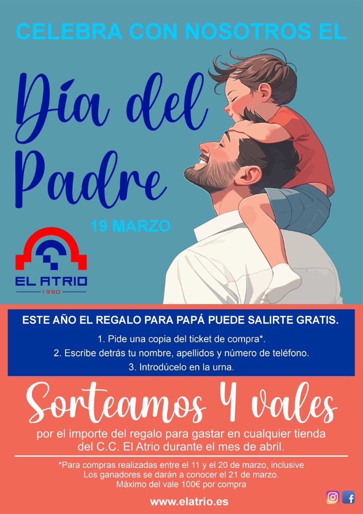 Cartel dia del padre 2025